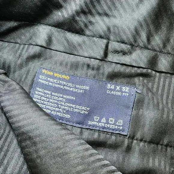 Mens Stafford Black Dress Pants - 34x32 - Picture 7 of 7